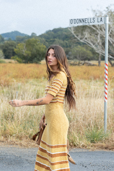 Joni Dress ~ Mustard