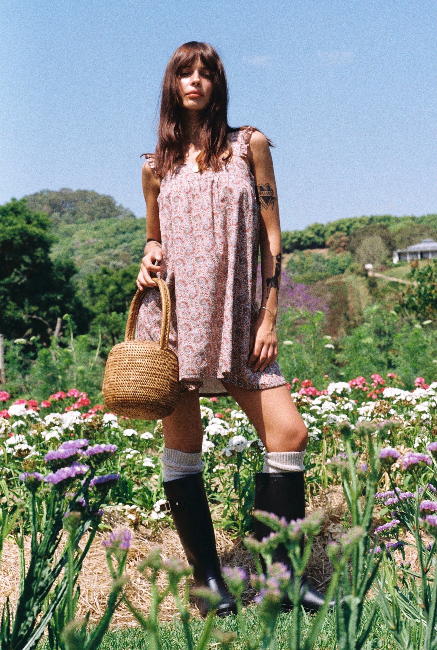 Birkin Babydoll Dress Golden Brown The Label Birkin Babydoll Dress Golden Brown The Label