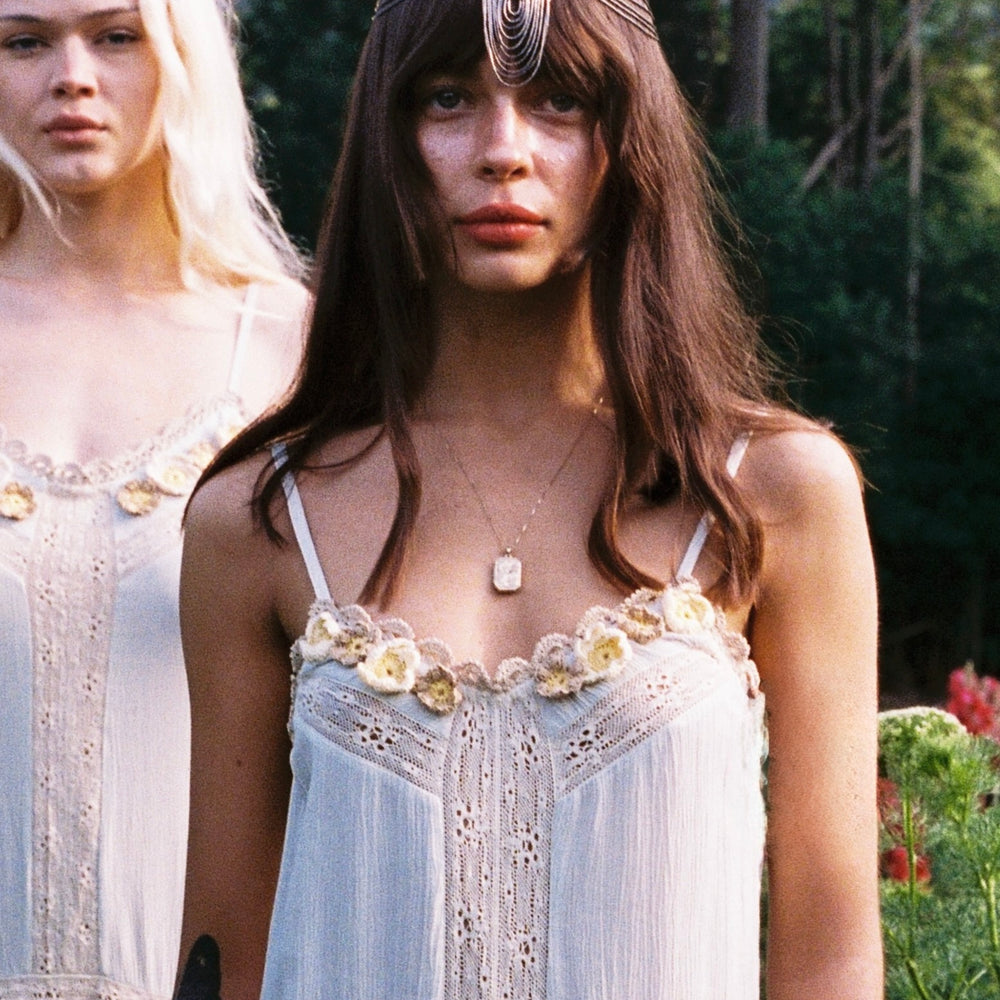 Fae Slip Dress ~ Baby blue