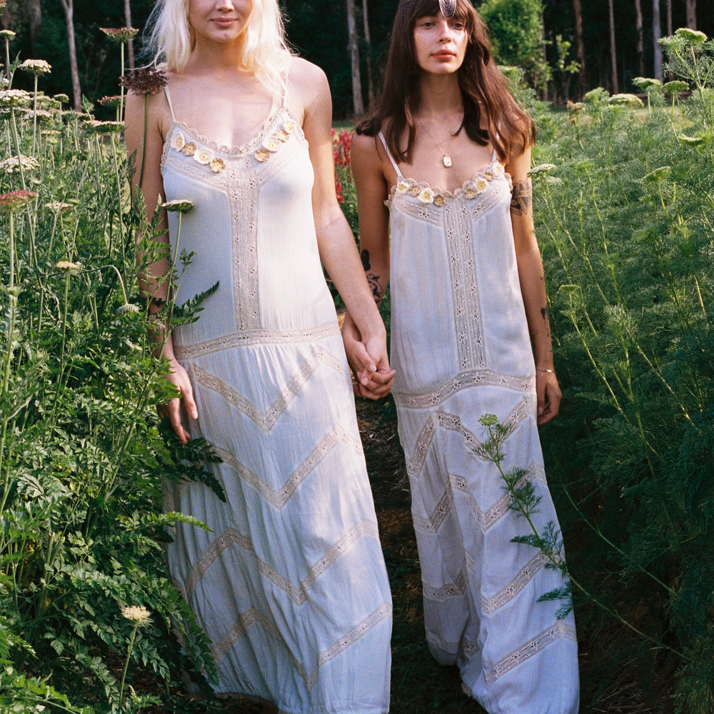 Fae Slip Dress ~ Baby blue