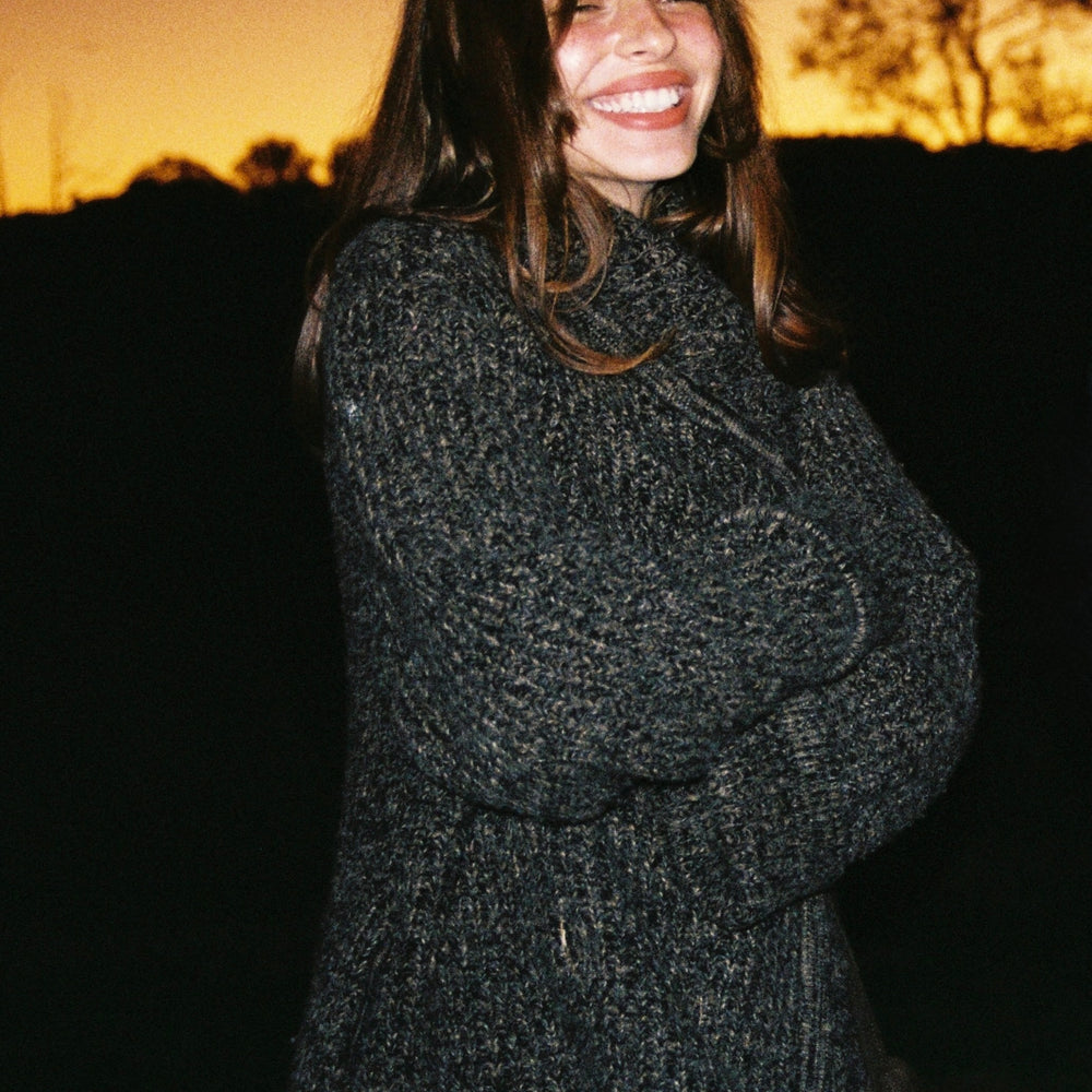 
                  
                    The Village Cardigan ~ Dark marle
                  
                