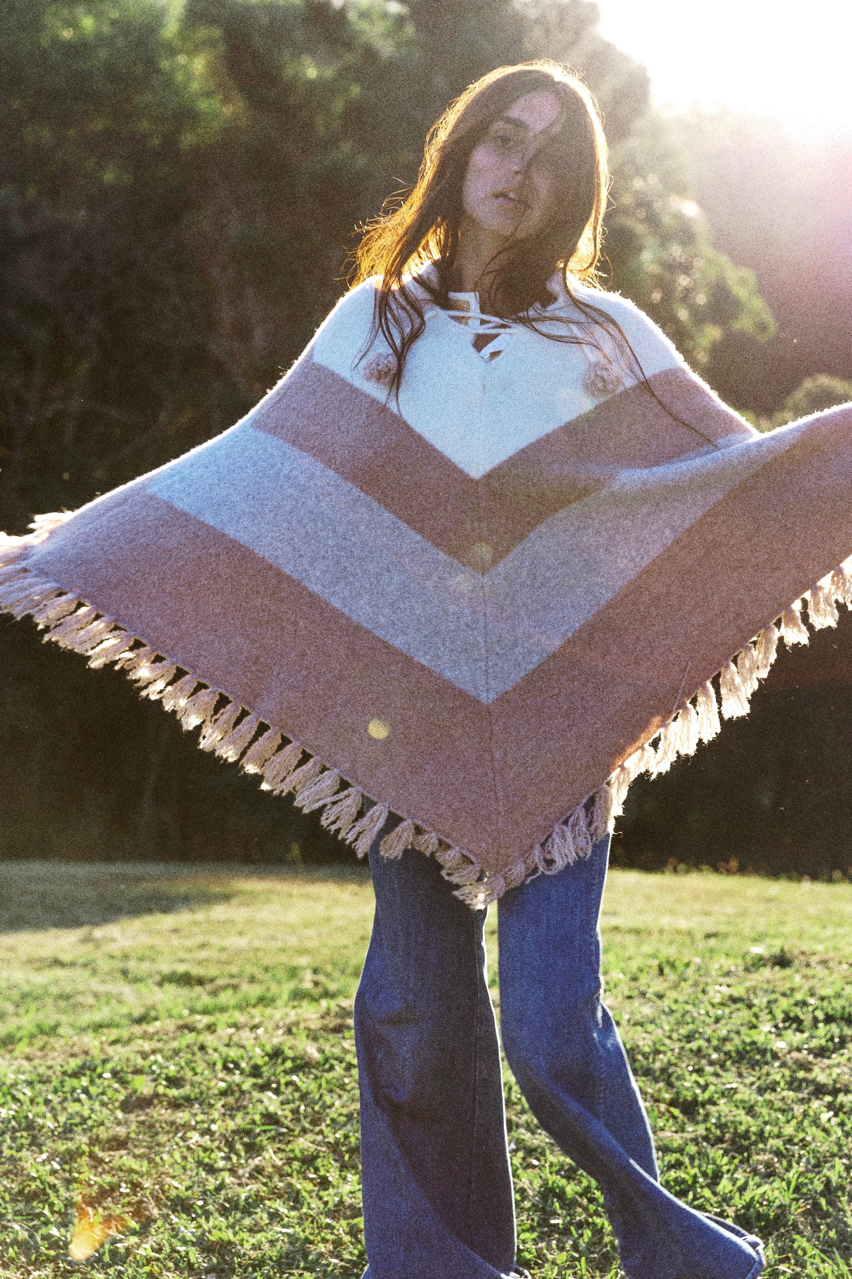 Monterey Poncho – Golden Brown The Label