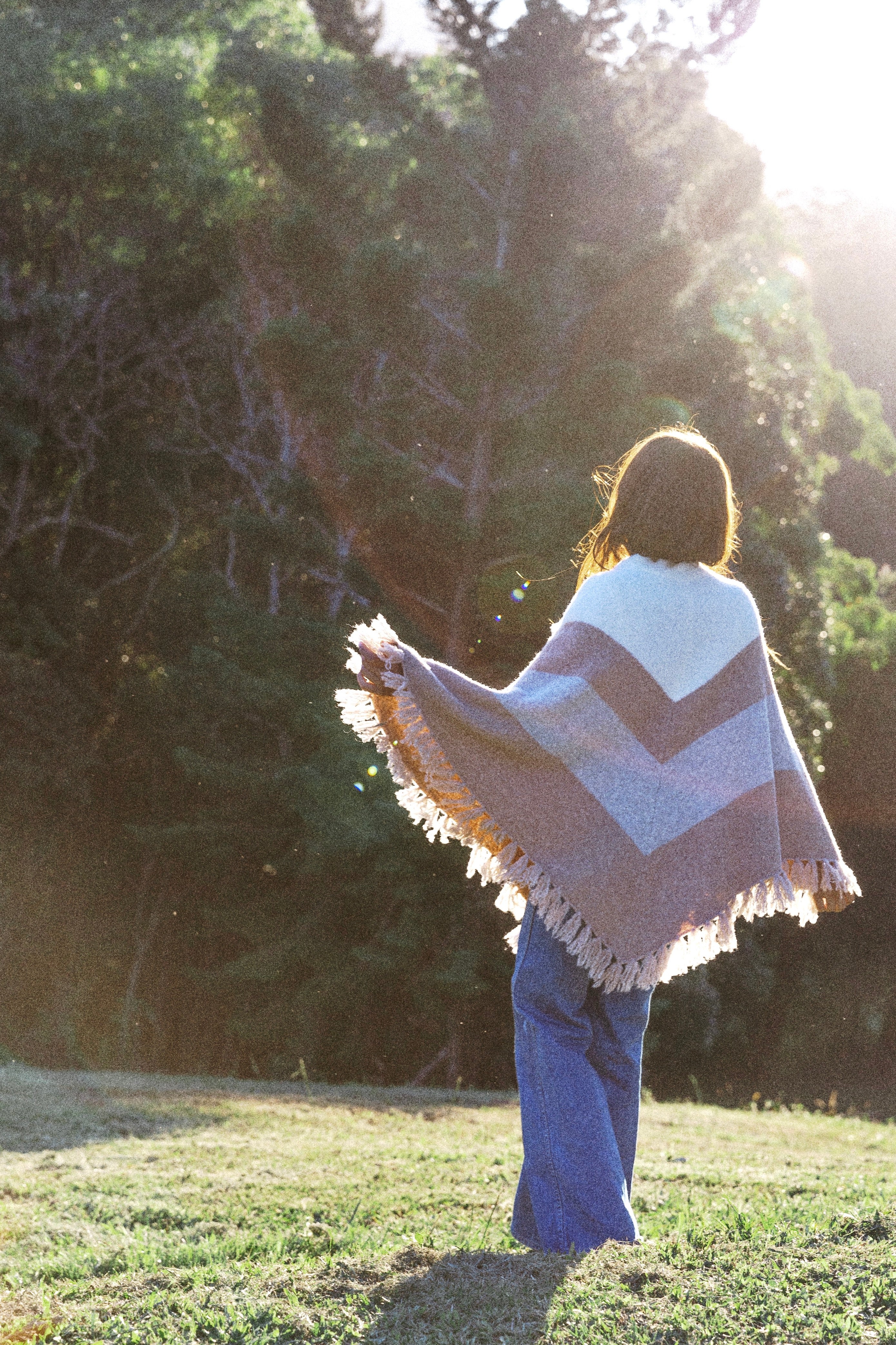 Monterey Poncho – Golden Brown The Label