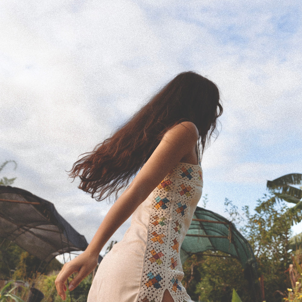 Annie Crochet Dress ~ Rainbow