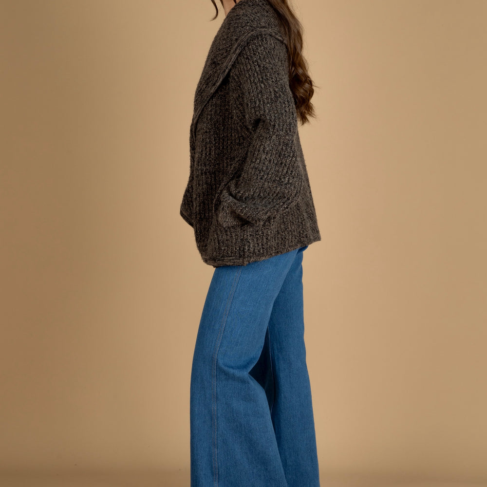 
                  
                    The Village Cardigan ~ Dark marle
                  
                