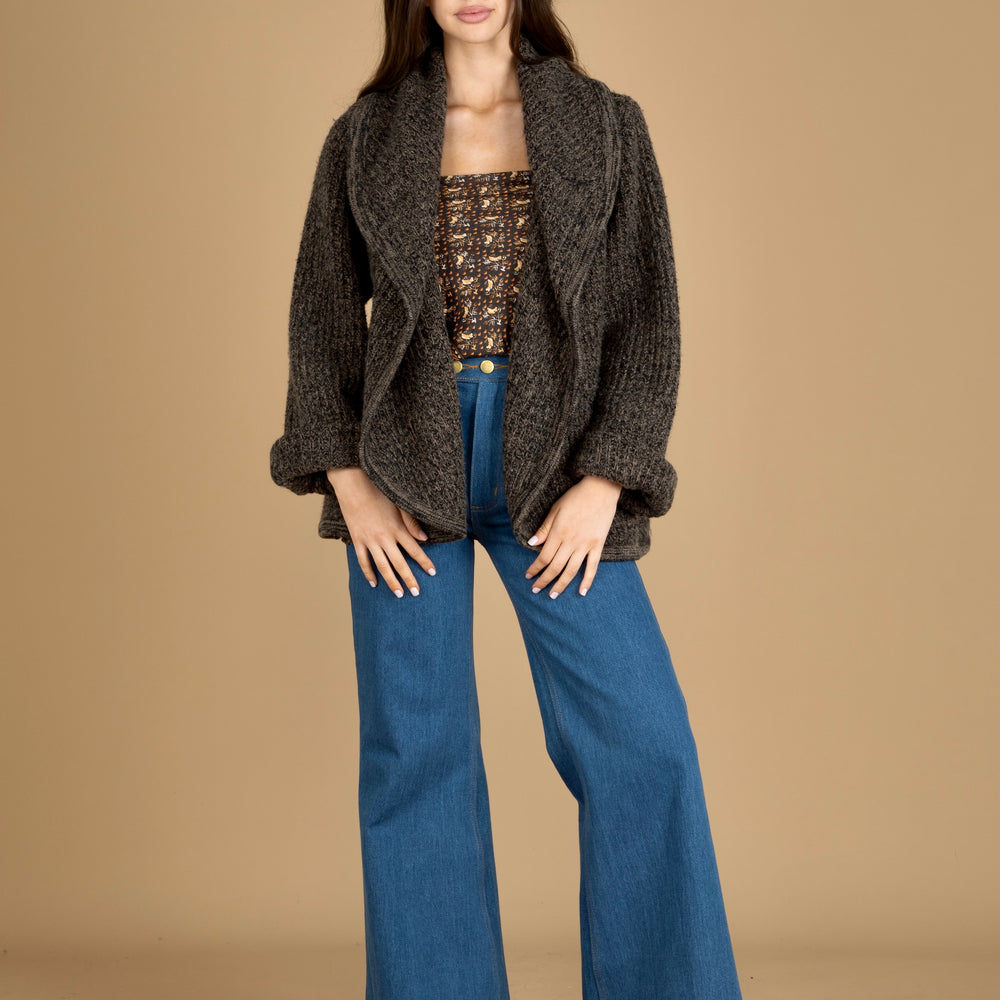 
                  
                    The Village Cardigan ~ Dark marle
                  
                