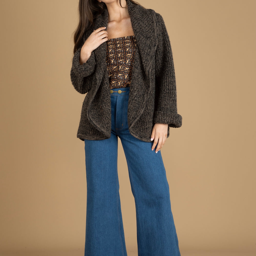 
                  
                    The Village Cardigan ~ Dark marle
                  
                