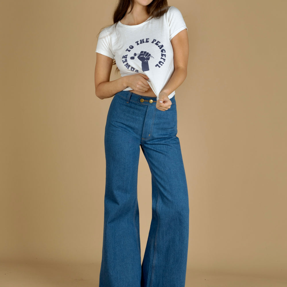 
                  
                    Power to the Peaceful Tee (organic cotton)~ Bone
                  
                