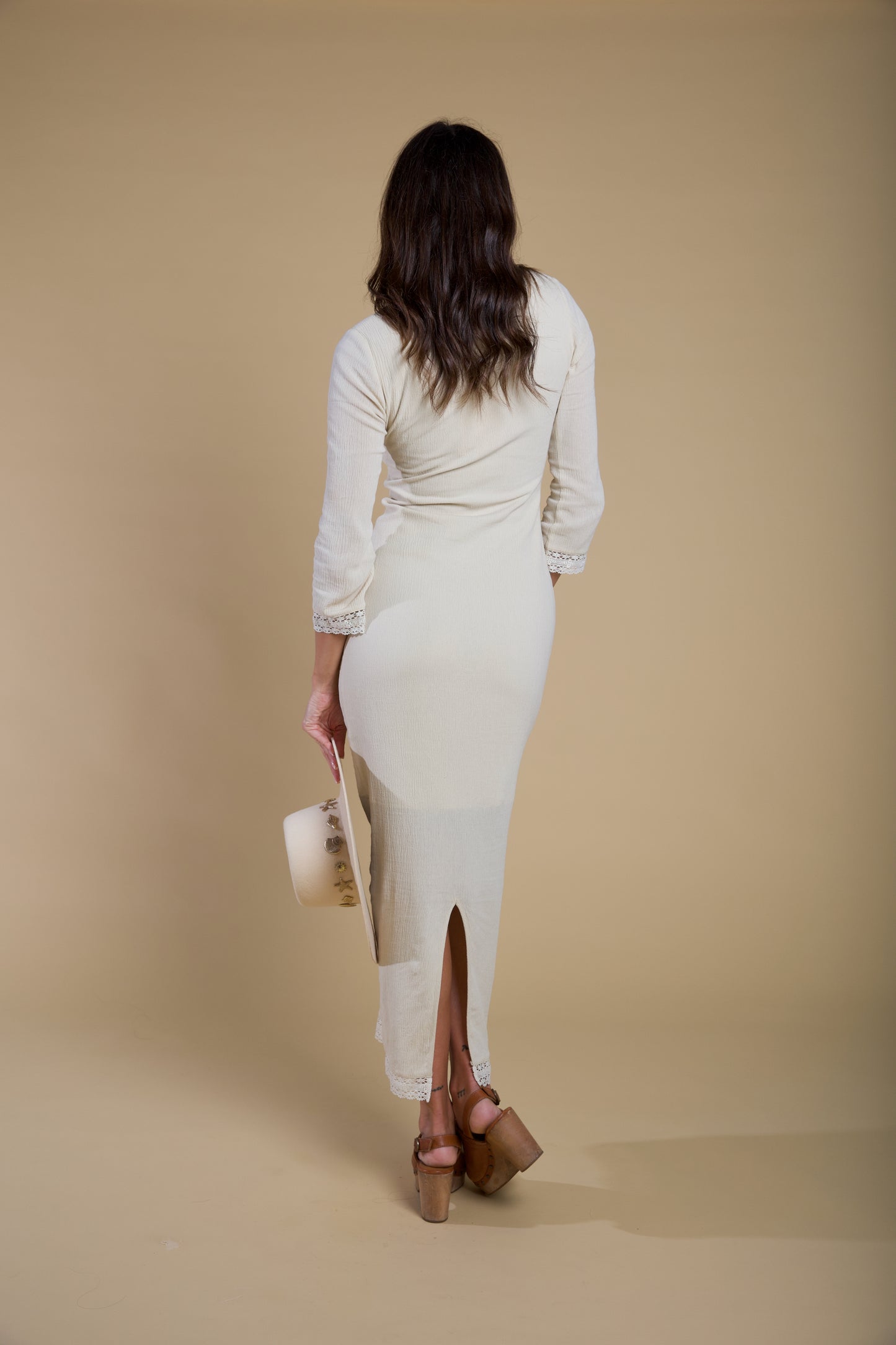 Redwood Dress ~ Oat Golden Brown The Label Redwood Dress ~ Oat Golden Brown The Label