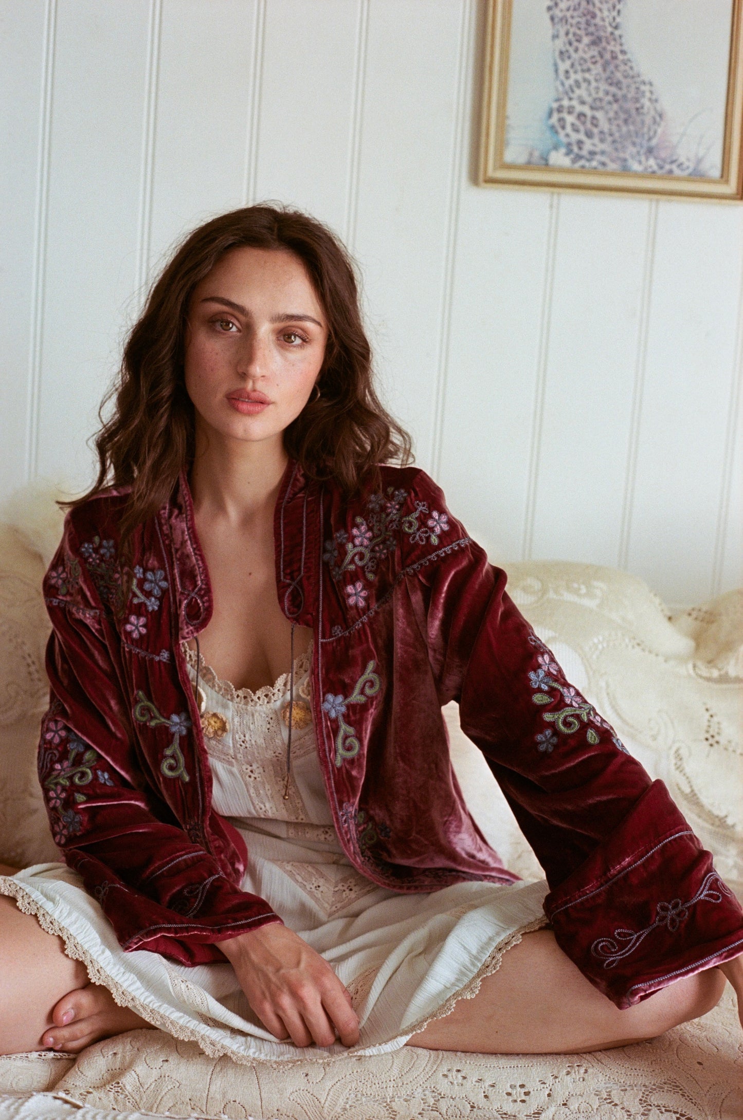 Eden Velvet Jacket ~ Plum
