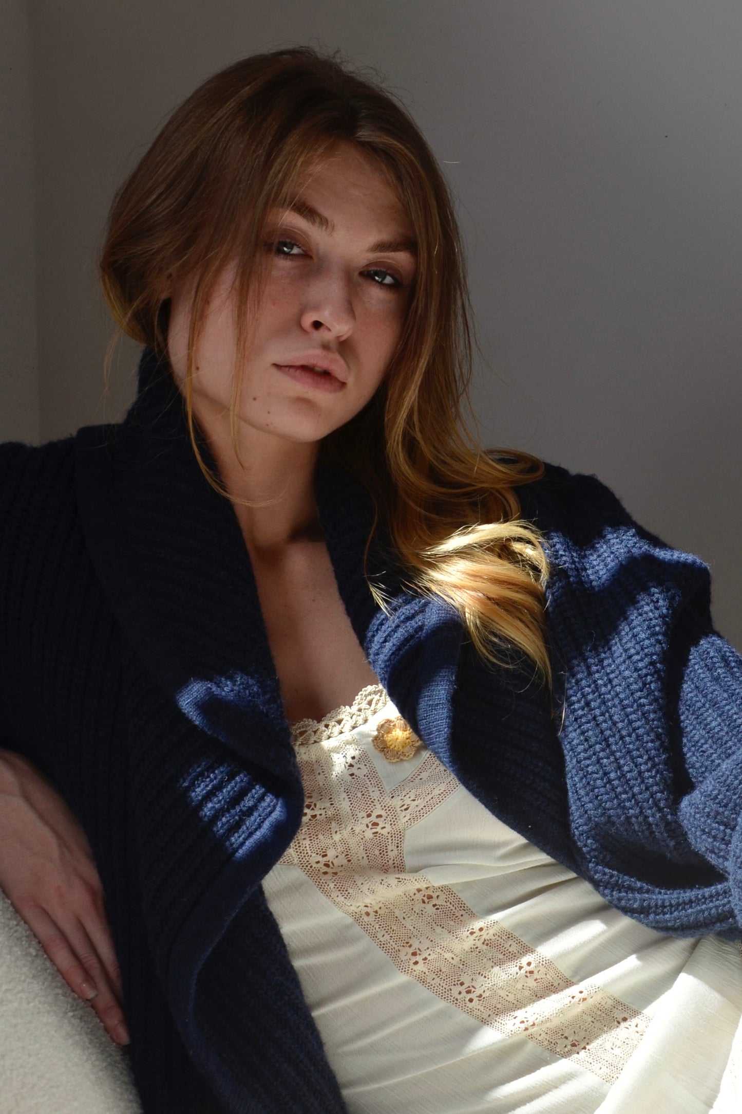 The Village Cardigan ~ Storm Blue