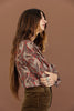 Rolling Stone Blouse ~ Red Paisley