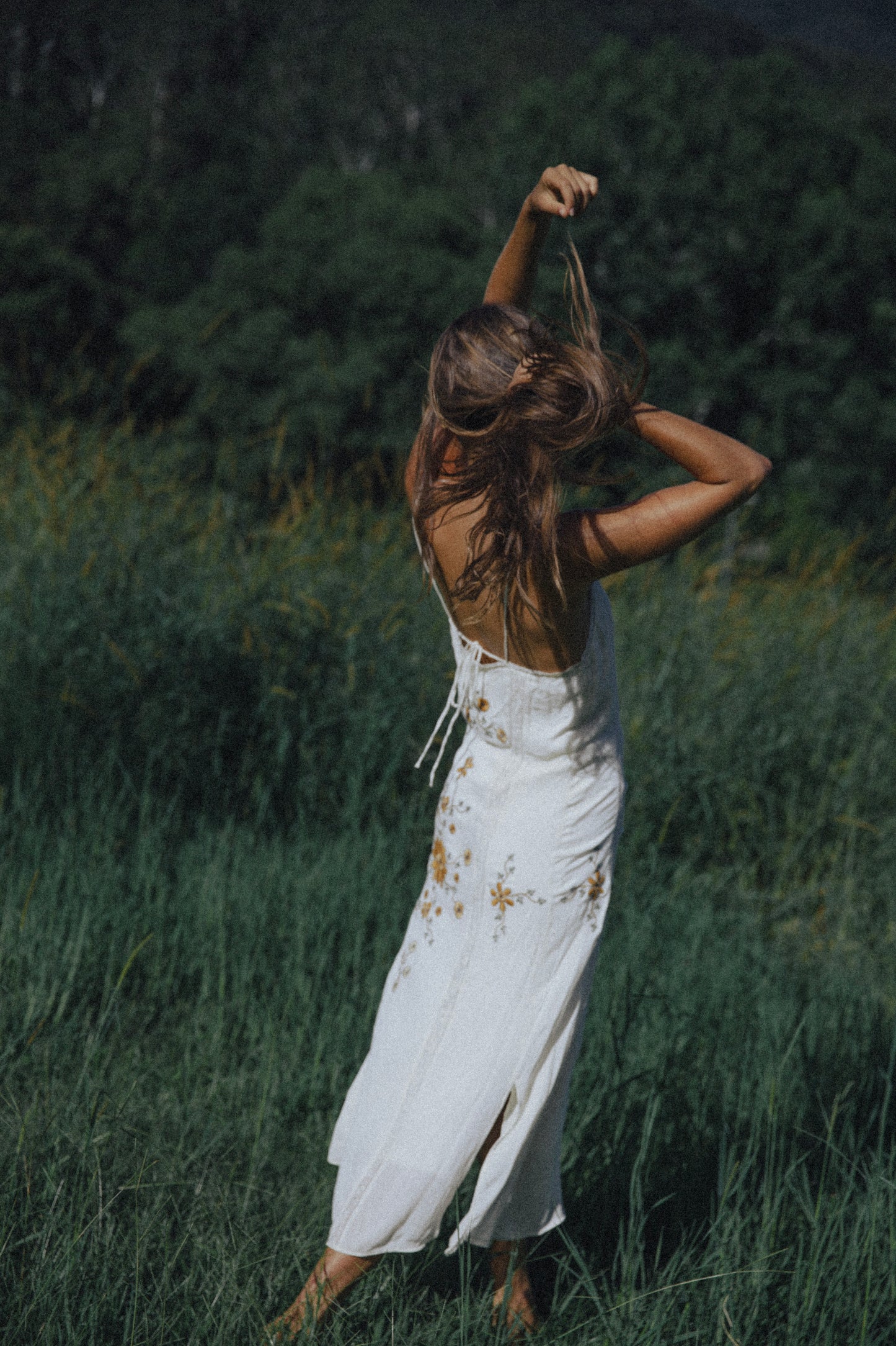 Heritage Dress ~ Black Eyed Susan Golden Brown The Label Heritage Dress ~ Black Eyed Susan Golden Brown The Label