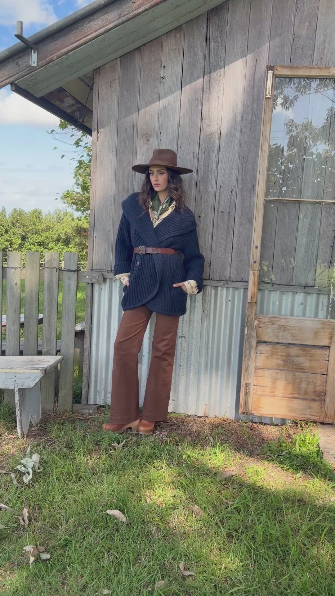 The Village Cardigan ~ Storm Blue