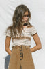 Maggie Tee ~ Brown stripe