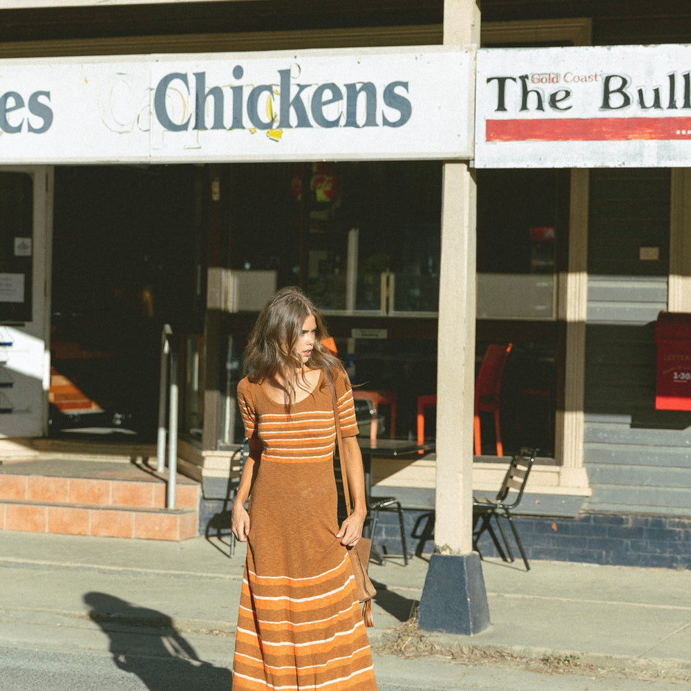 
                  
                    Joni Dress ~ Retro Stripe
                  
                